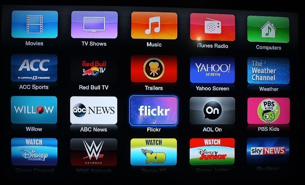 Apple TV gets ABC News, PBS Kids, AOL On, Willow TV and an updated Flickr